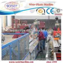 Plastic conical double screw extruder line for PVC WPC profile produce